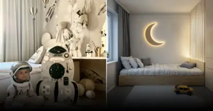 Зонируем детскую для двоих детей: хитрый прием для мира и порядка