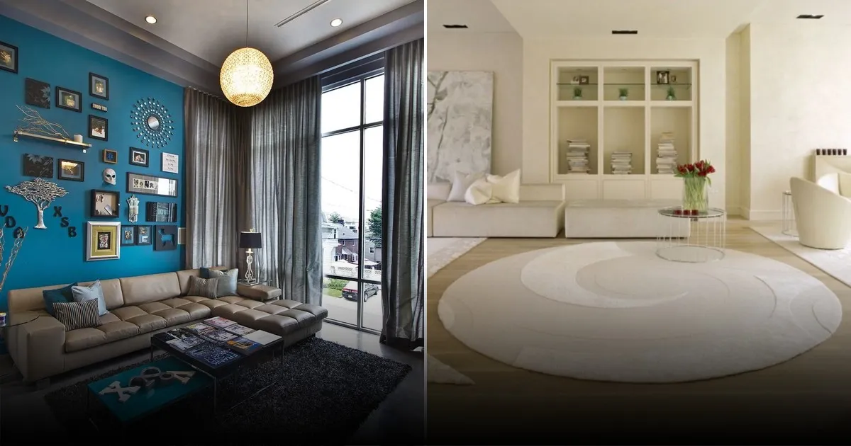 Маленький ковёр «съедает» пространство комнаты: ошибка, которую допускают 80% семей