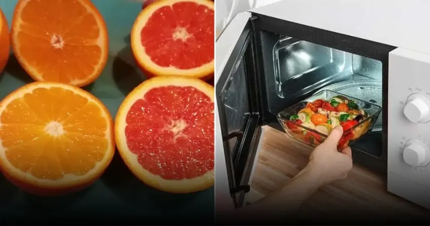 Как быстро очистить апельсин с помощью микроволновки