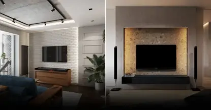 Акцентная стена за телевизором: почему ее лучше избегать