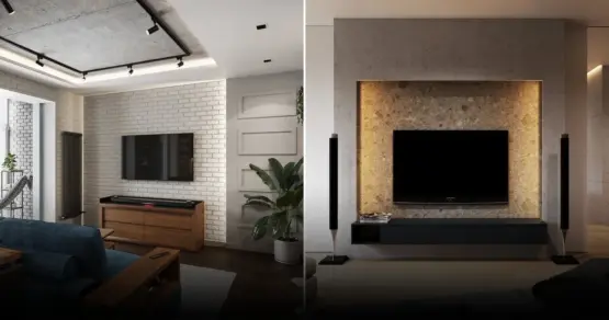 Акцентная стена за телевизором: почему ее лучше избегать